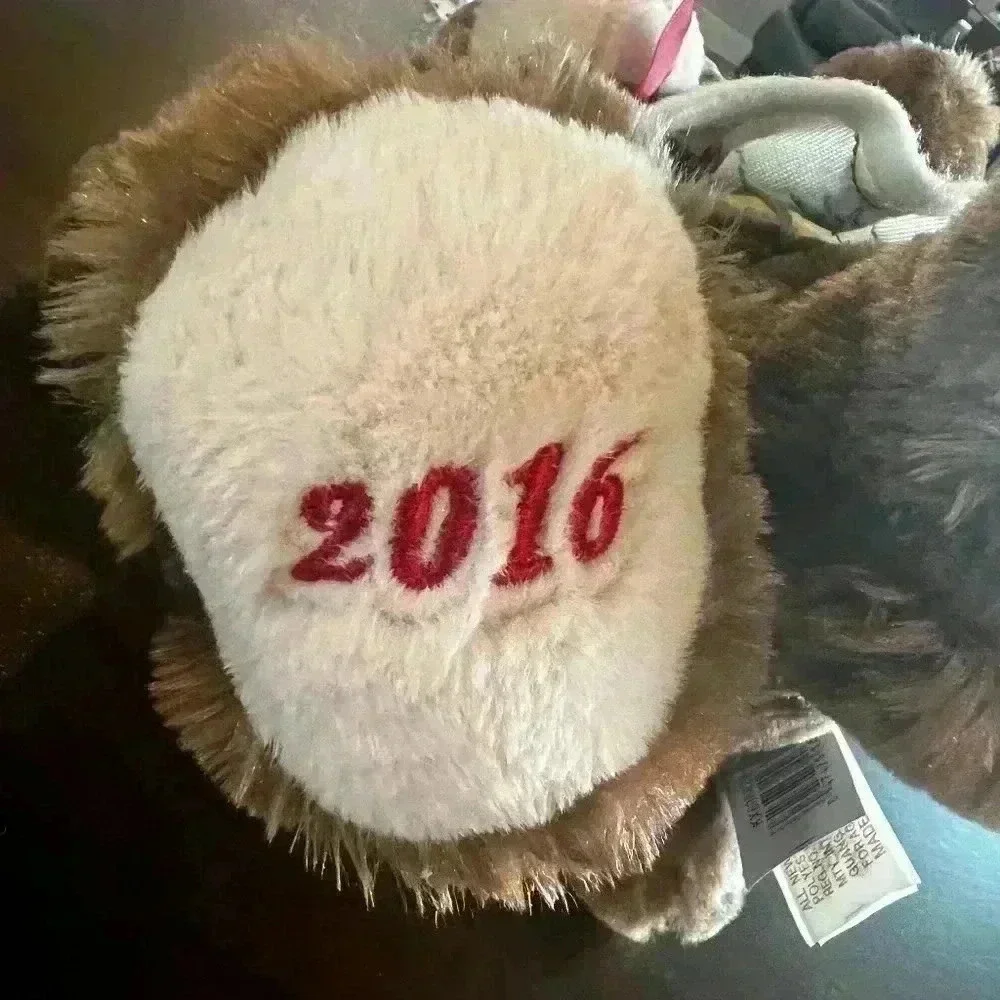 Lot Of 2. 2016 DanDee Christmas Snowflake Teddy Bear Plush Stuffed Animal Toy
